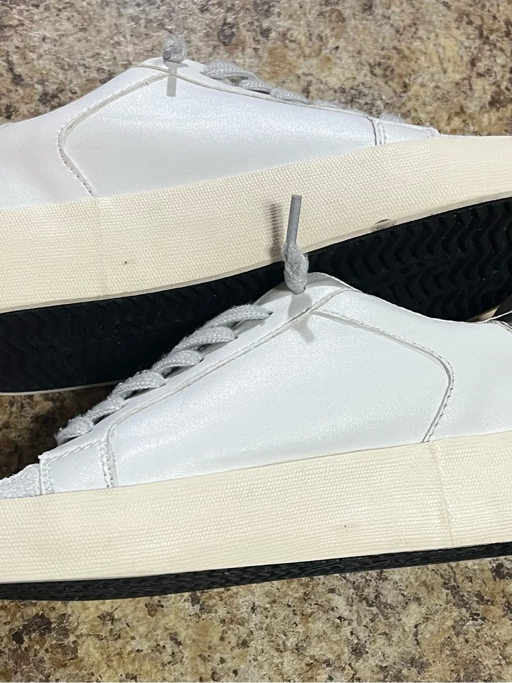 Vintage Havana Lace-Up Sneakers in Light Gray and White
